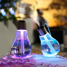 Bulb Humidifier / Aroma Diffuser / Air Purifier - Original Product ( With Colorful Changing Lights )